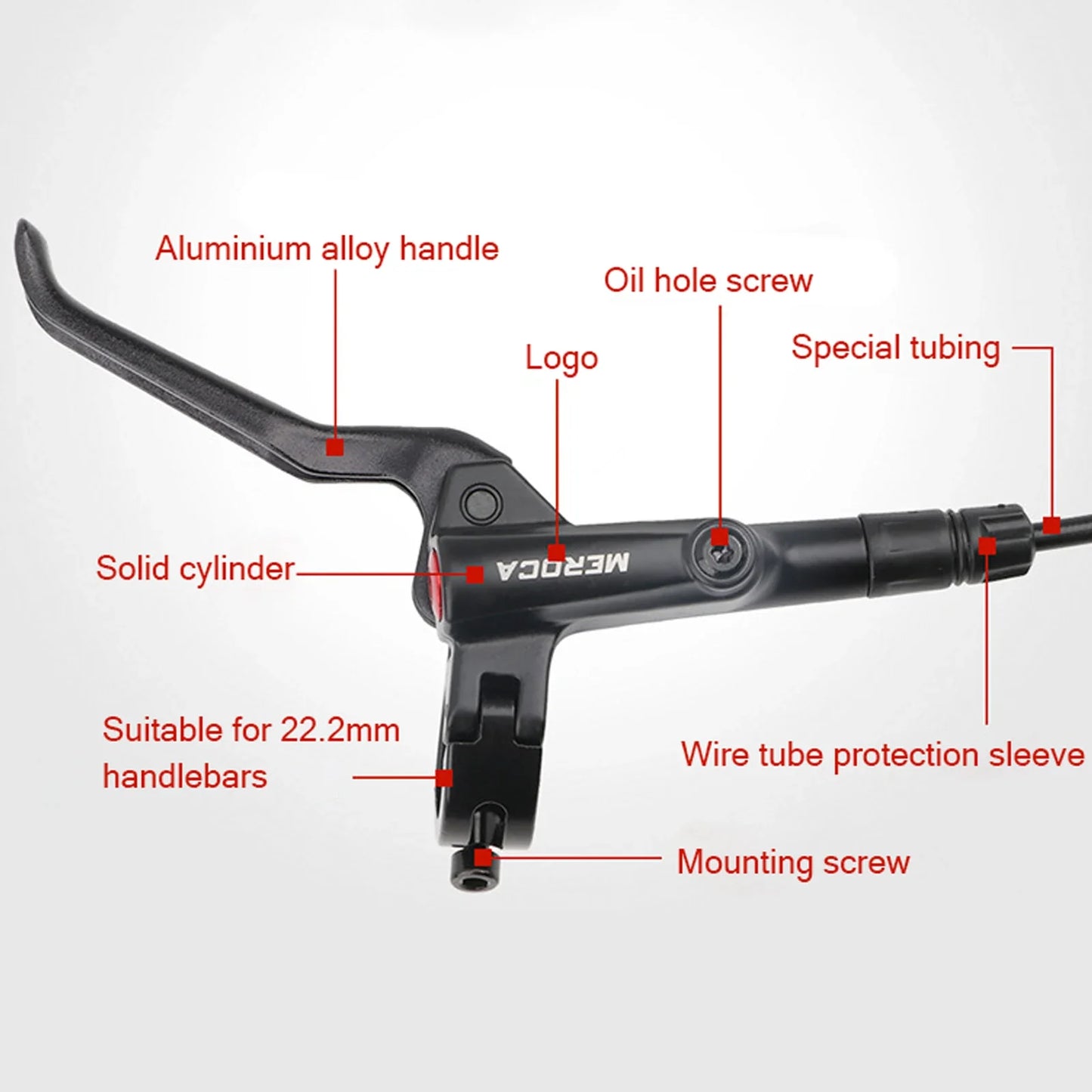 Bicycle Brake Hydraulic Disc Brake  Bicycle Oil Brake Mountain Bike Brake Front Rear Bike Caliper Clamp Bike Parts