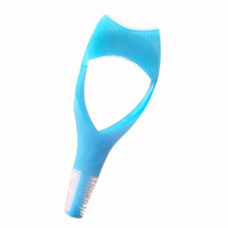 Handy Eyelash Aid Clip Pink Eye Makeup Aid Tool Y Shape Silicone Mascara Applicator Shield Multifunctional Silicone Eyeliner Mak