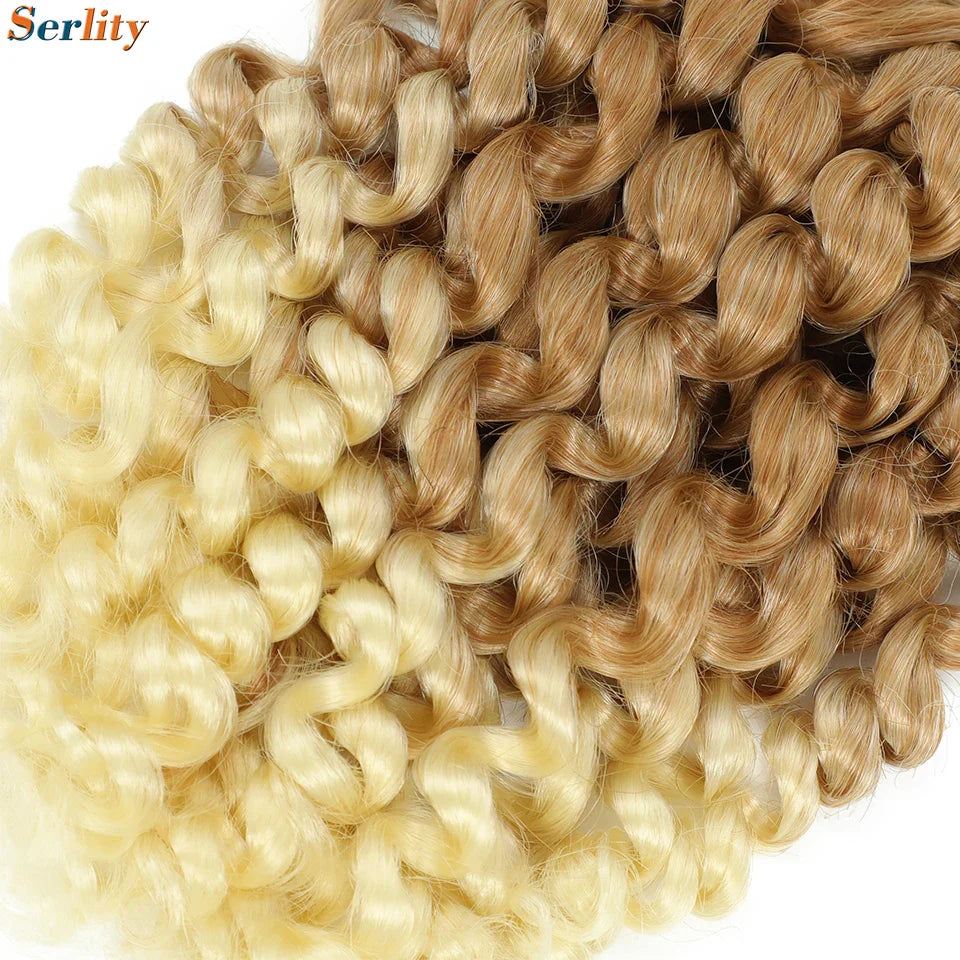 3 Packs Wand Curl Jamaican Bounce Crochet Hair 8inch T Purple 27 30 350 Bug Ombre Blonde Synthetic Jumpy Wand Curly Hair 60Roots