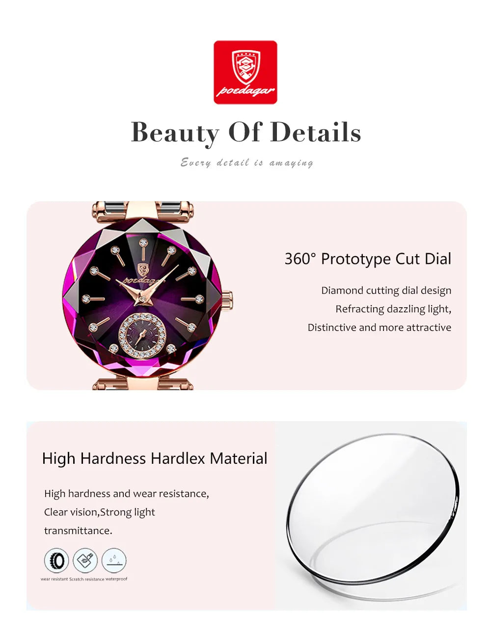 Luxury Elegant Ladies Wristwatch Waterproof Stainless Steel Watch for Woman Simple Casual Dress Women's Quartz Watches