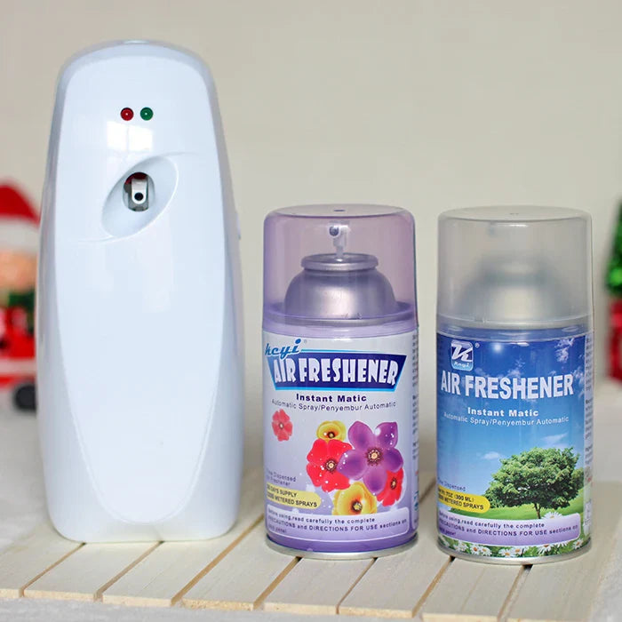 Aerosol Dispenser Air Freshener Fragrance Aerosol Spray Dispenser Car Household Wall-mounted Automatic Adjustable Aroma Diffuser