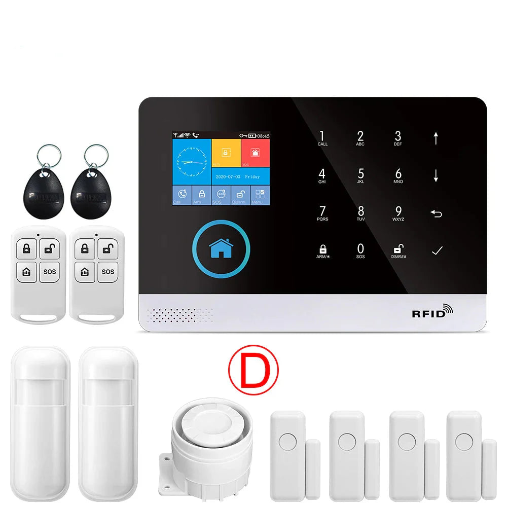 Alarm System for Home Burglar Security 433MHz WiFi GSM Alarm Wireless