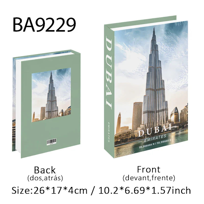 Travel City Decorative Display Books with Hidden Storage – Paris, London, New York, Tokyo & More
