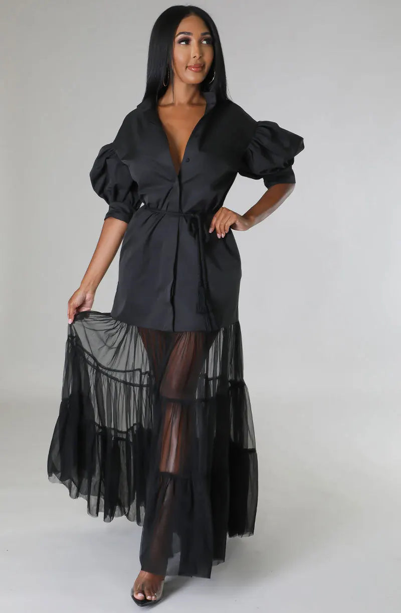Fashionable White Lace Shirt Short Sleeve Dresses For Women'S Summer New Elegant Lace-up Pocket Lace Shirt Long Dress Female