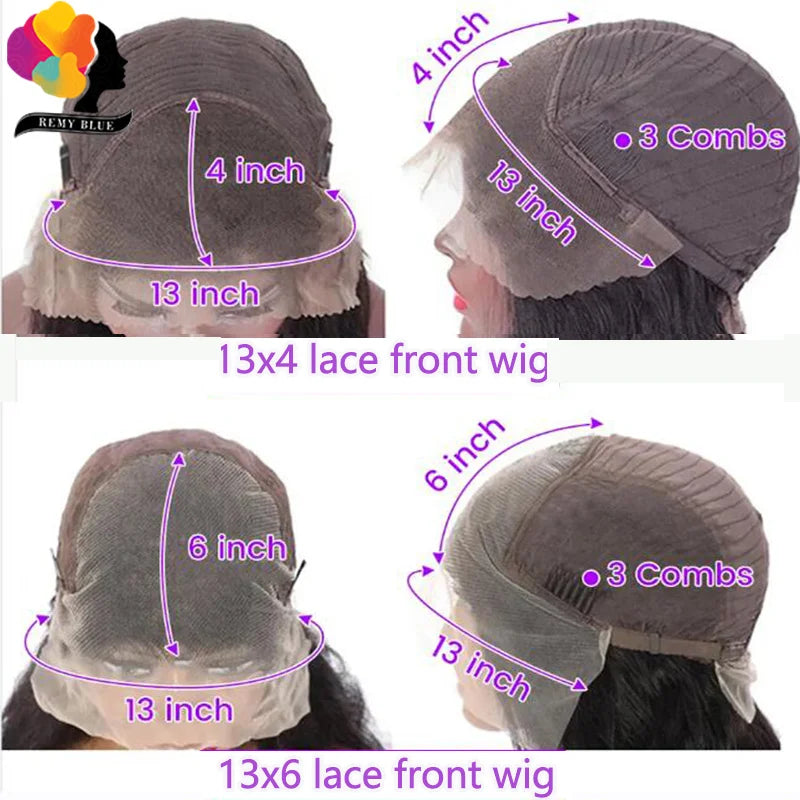 Colored Red Straight Lace Front Human Hair Wig 13x4 13x6 Transparent Lace Frontal Wigs Burgundy Human Hair Wigs for Black Women