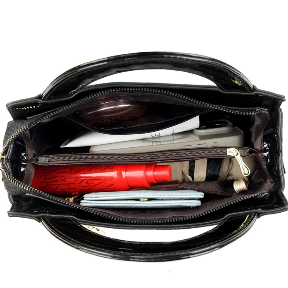 Kangaroo Brand Alligator Pu Leather Shoulder Bag Clutch Hand Bags