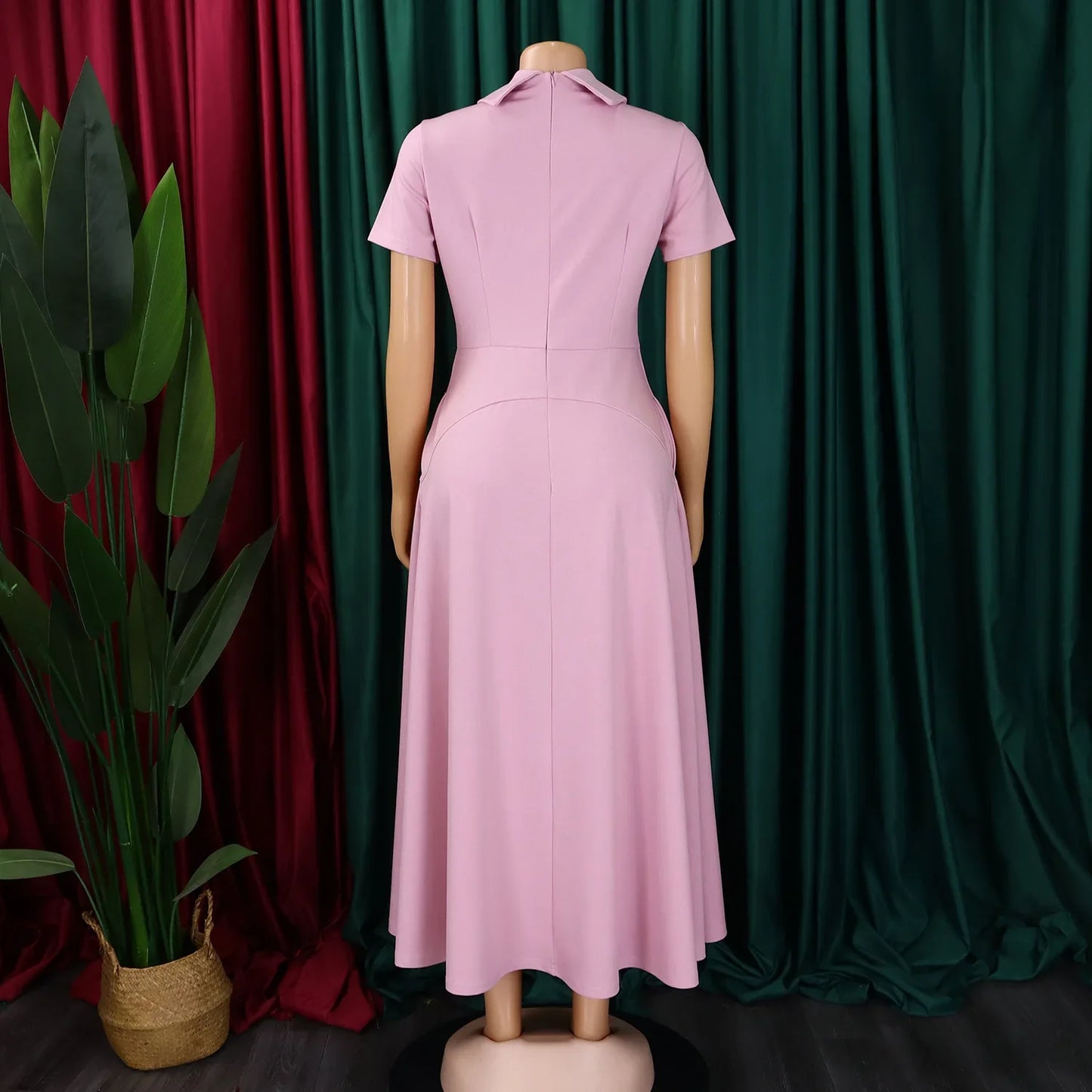 Women's 2025 summer fashion temperament high-waisted banquet skirt elegant evening dress