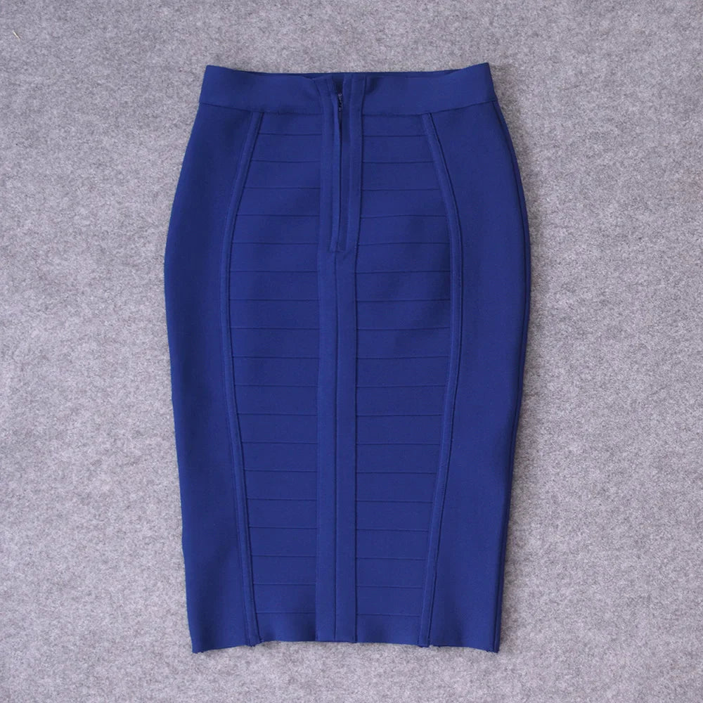 HQBORY Quality Nude Bandage Skirts White Office Lady Sexy 2023 Women High Waist Tight Bodycon Skirt Party Red Pencil Skirt XL