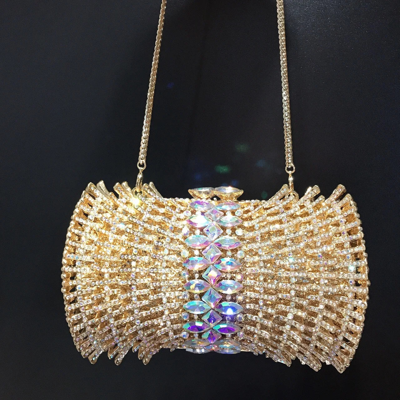 Crystal Women Handbags Luxury Designer Clutch Bags Diamond Handmade Wedding Bride Gift Clutch Purse Vintage Shiny Evening Clutch