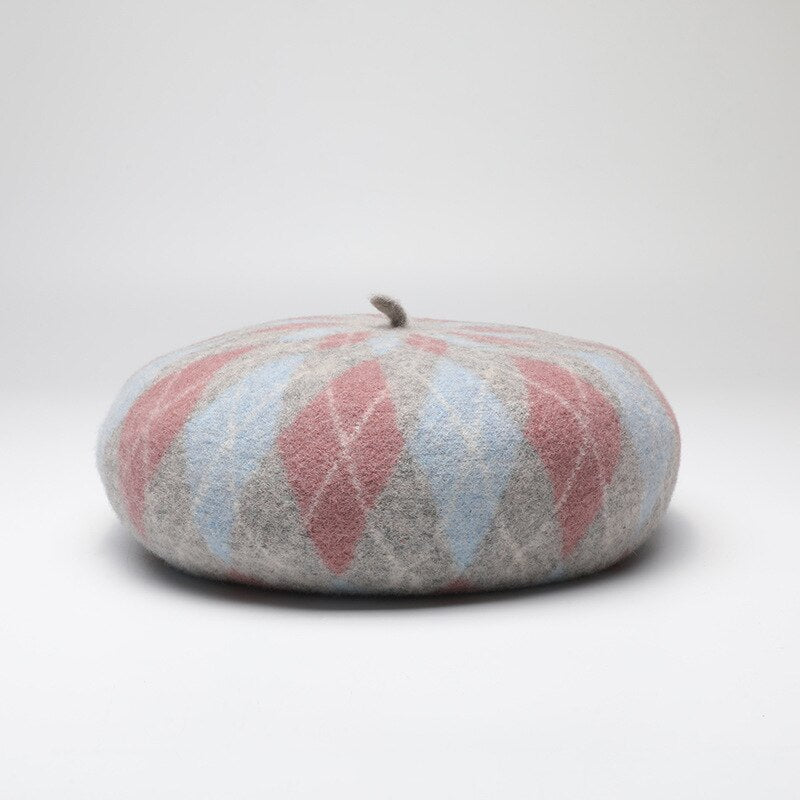 Wool Beret for Women Cashmere Caps