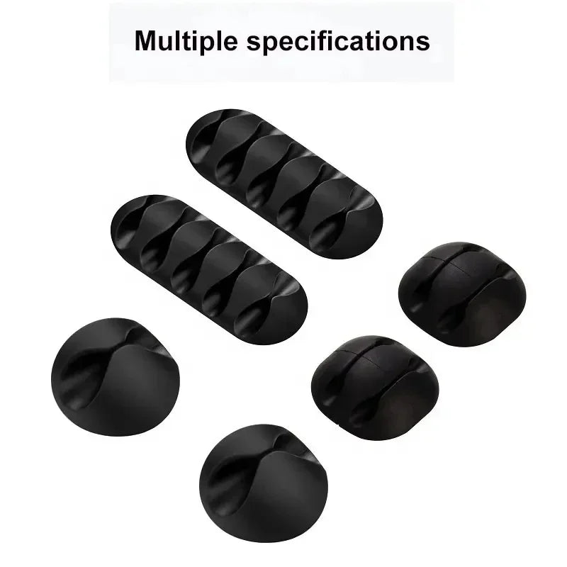 Cable Cord Wire Organizer – Silicone Adhesive Cable Clips for Desk & Workspace Management