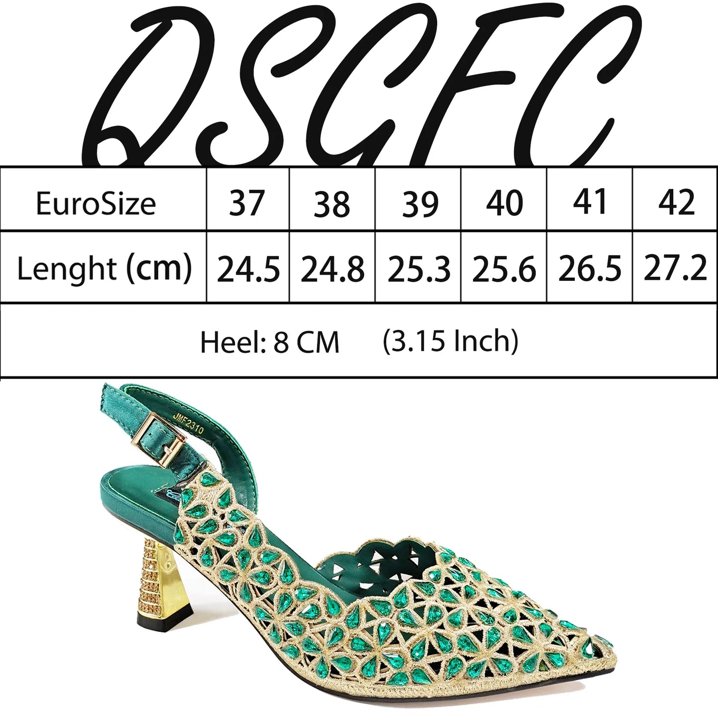 QSGFC New Shoes and Bags Matching Set 2024 Nigerian Women Heel Party for Women Fuchsia Colour Italian Design Wedding INS Design