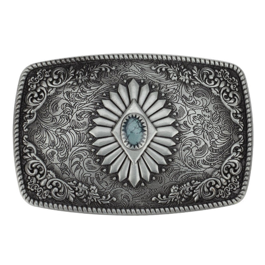 Retro Court Style Belt Buckle Printed Gems for Ancient Nobles