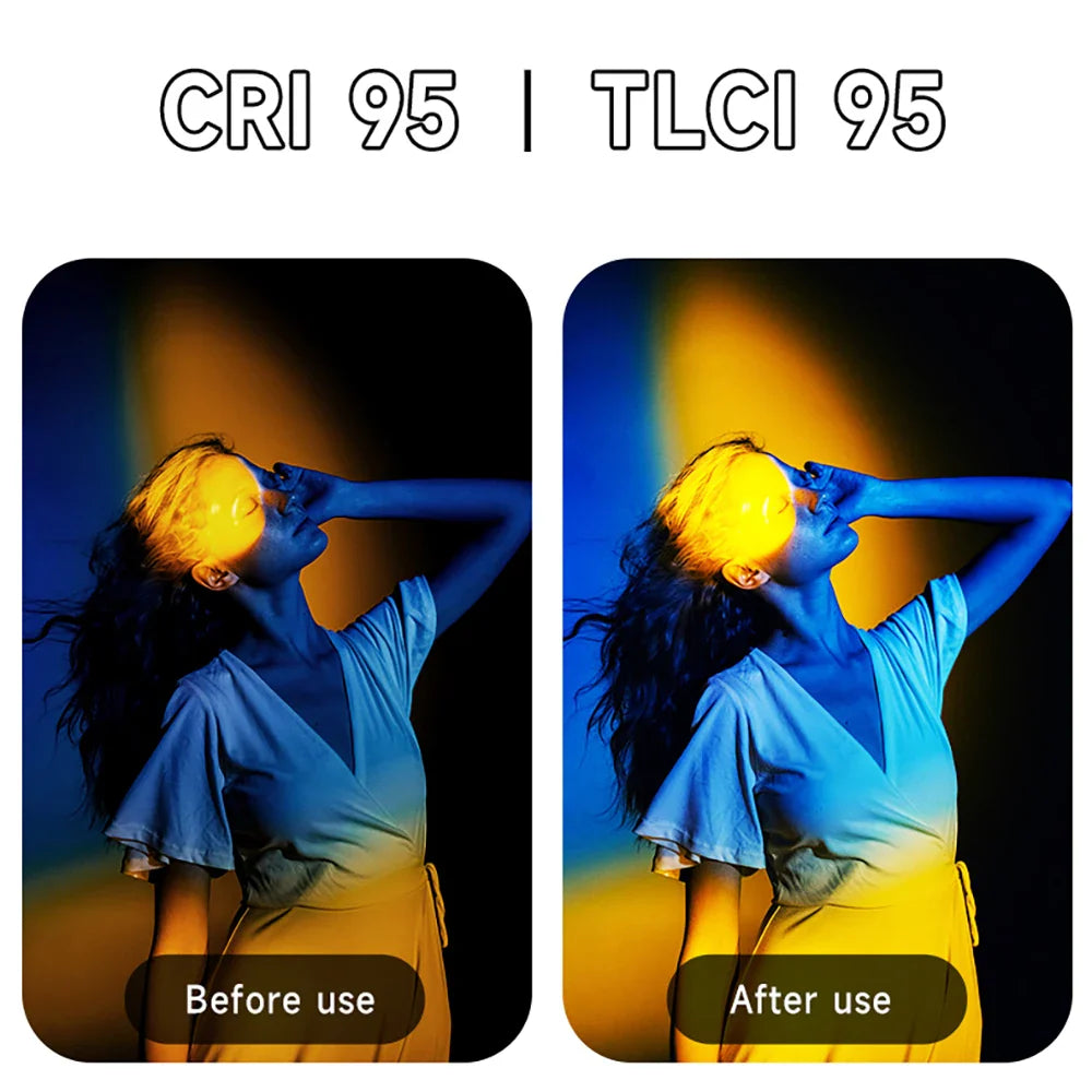 RGB Colorful Stick Light 30CM Handheld LED Light Wand Photography Studio Lamp