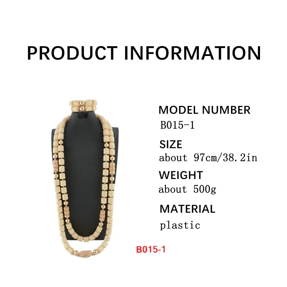 Latest African Wedding Resin Beads Fashion African Beads Jewelry Sets Hot Nigerian Wedding African Beads Jewelry Set