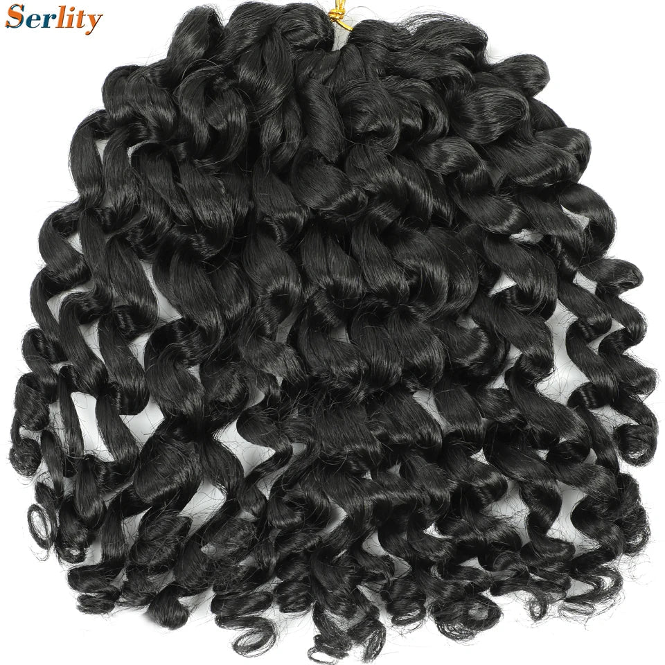 3 Packs Wand Curl Jamaican Bounce Crochet Hair 8inch T Purple 27 30 350 Bug Ombre Blonde Synthetic Jumpy Wand Curly Hair 60Roots