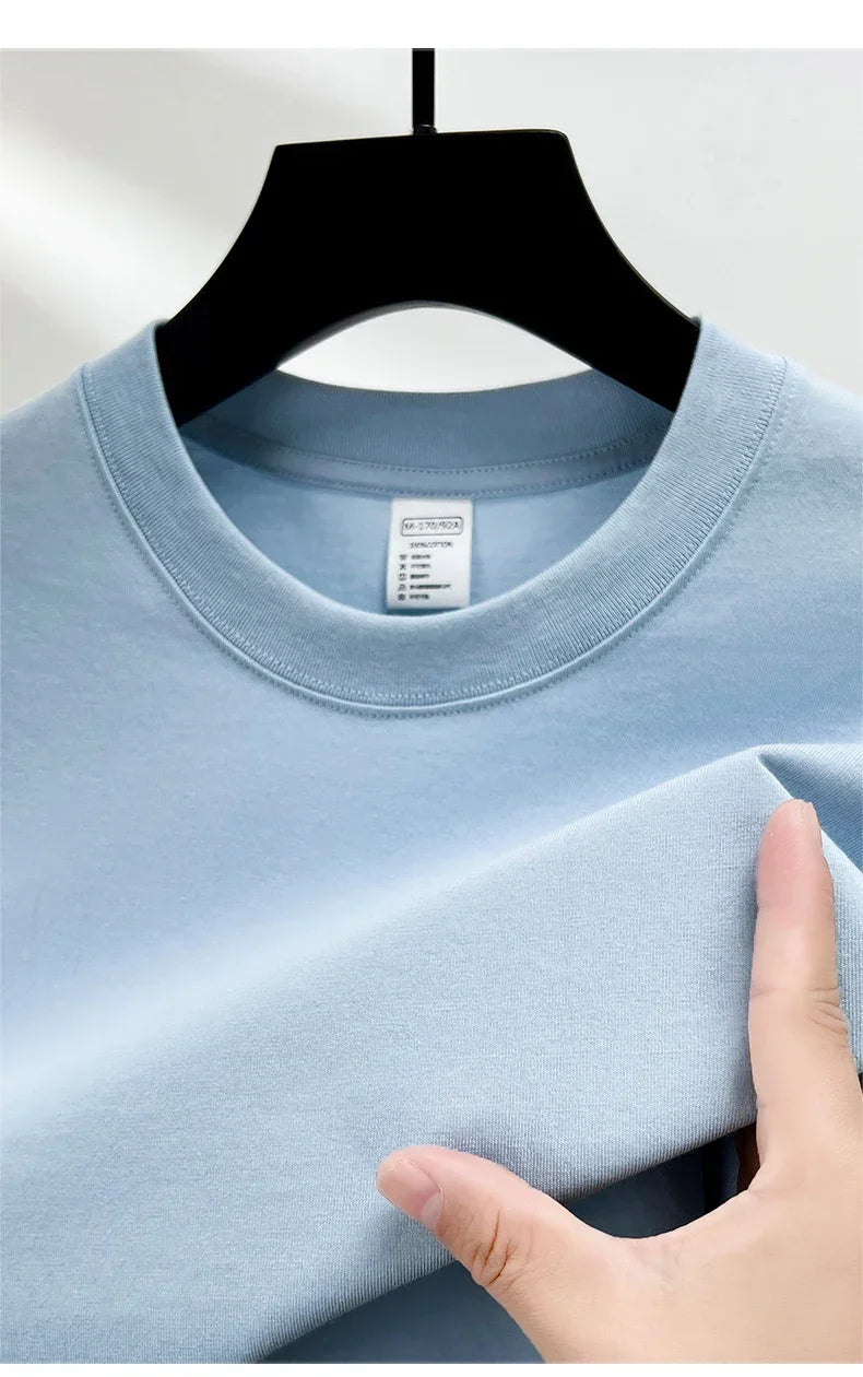 Men’s 100% Cotton Classic T-Shirt – Short Sleeve Crew Neck