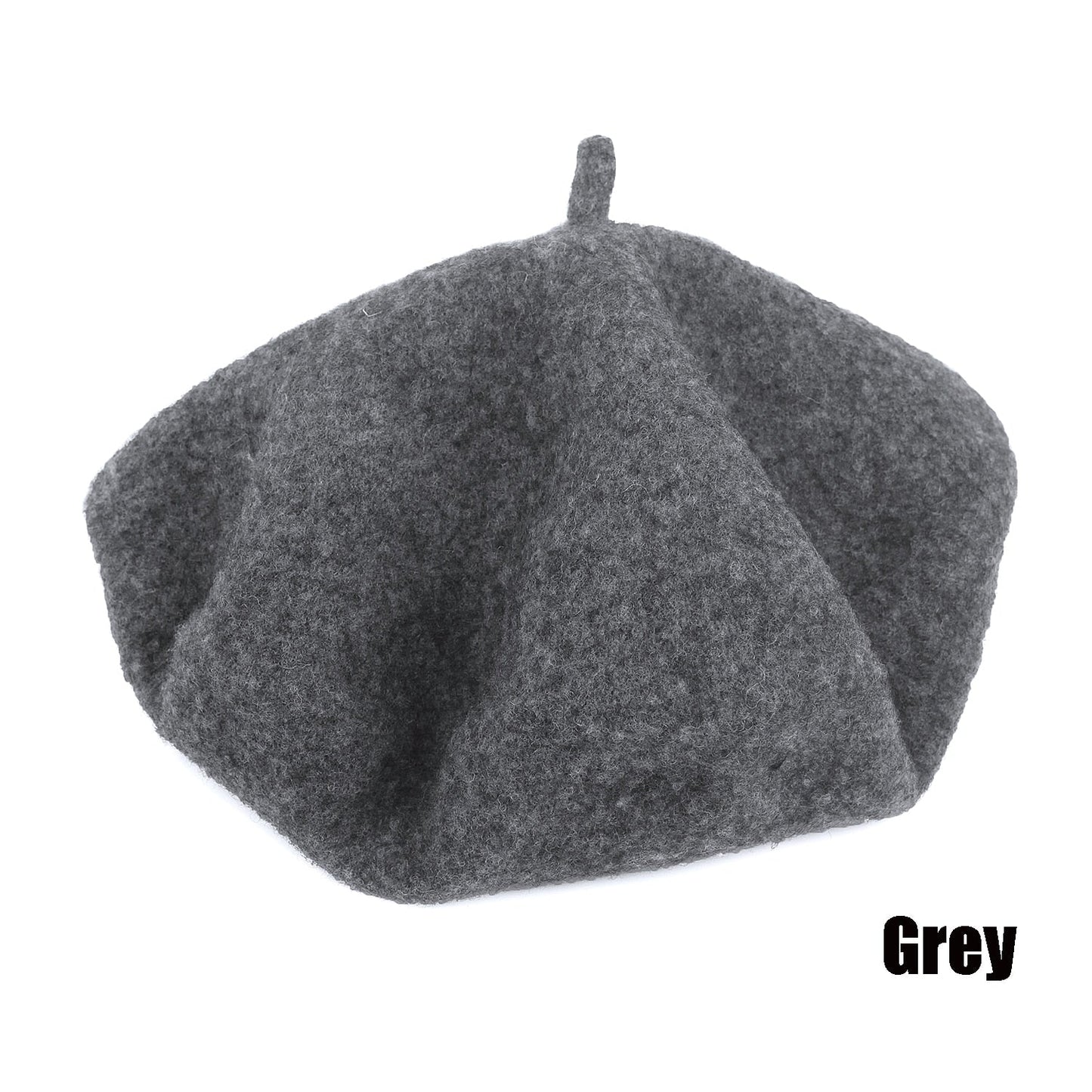 Vintage Plain Beret Hats French Berets Warm Wool Spring Winter Beanie Hat