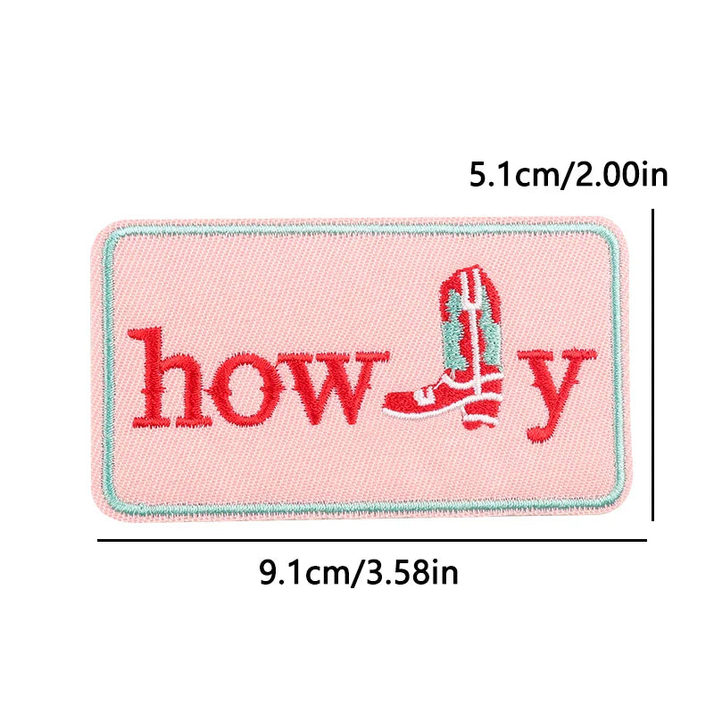 Cowgirl Boot Embroidered Patch Cowgirl Boot Embroidered Patch.