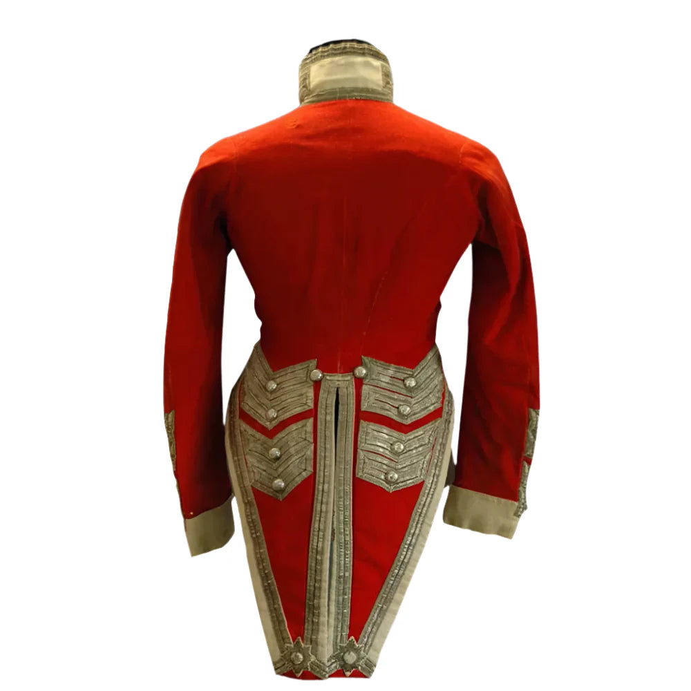 19th Century Red Military Tailcoat – Men’s Victorian Ball & Wedding Coat Costume