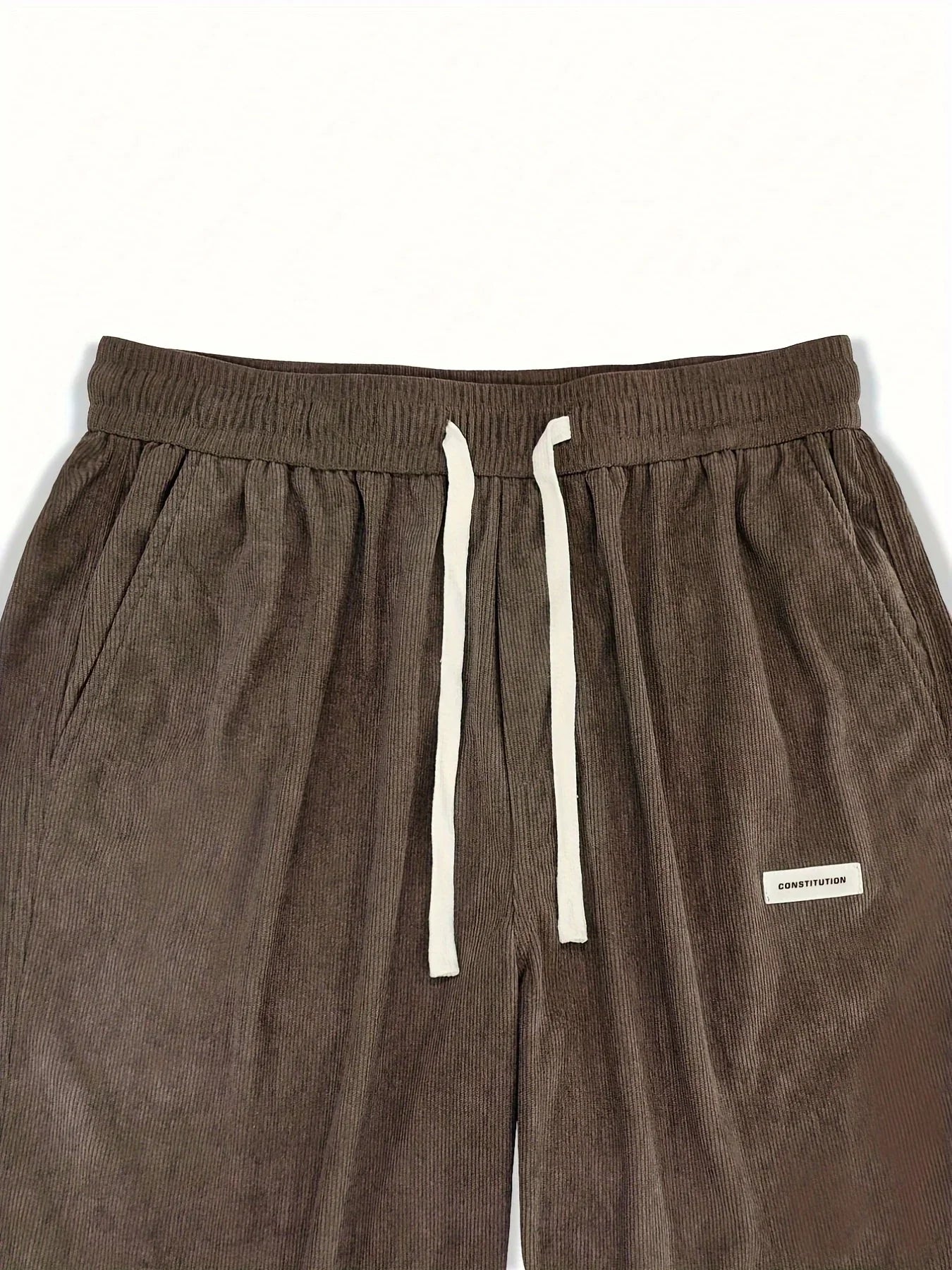 Men’s Corduroy Loose Fit Pants – Elastic Waist