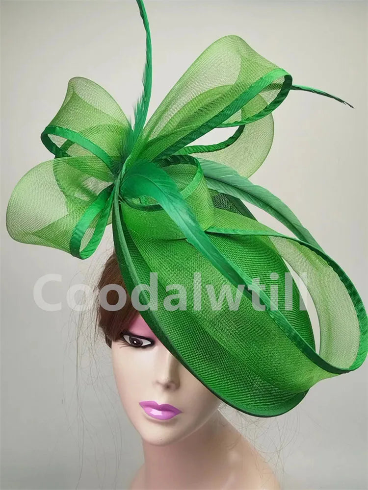 Grey Hair Fascinator Pillbox Cap Formal Church Women Headpiece Royal Ascot Chapeau Cap Femme Mariage Hair Accessories Ladies