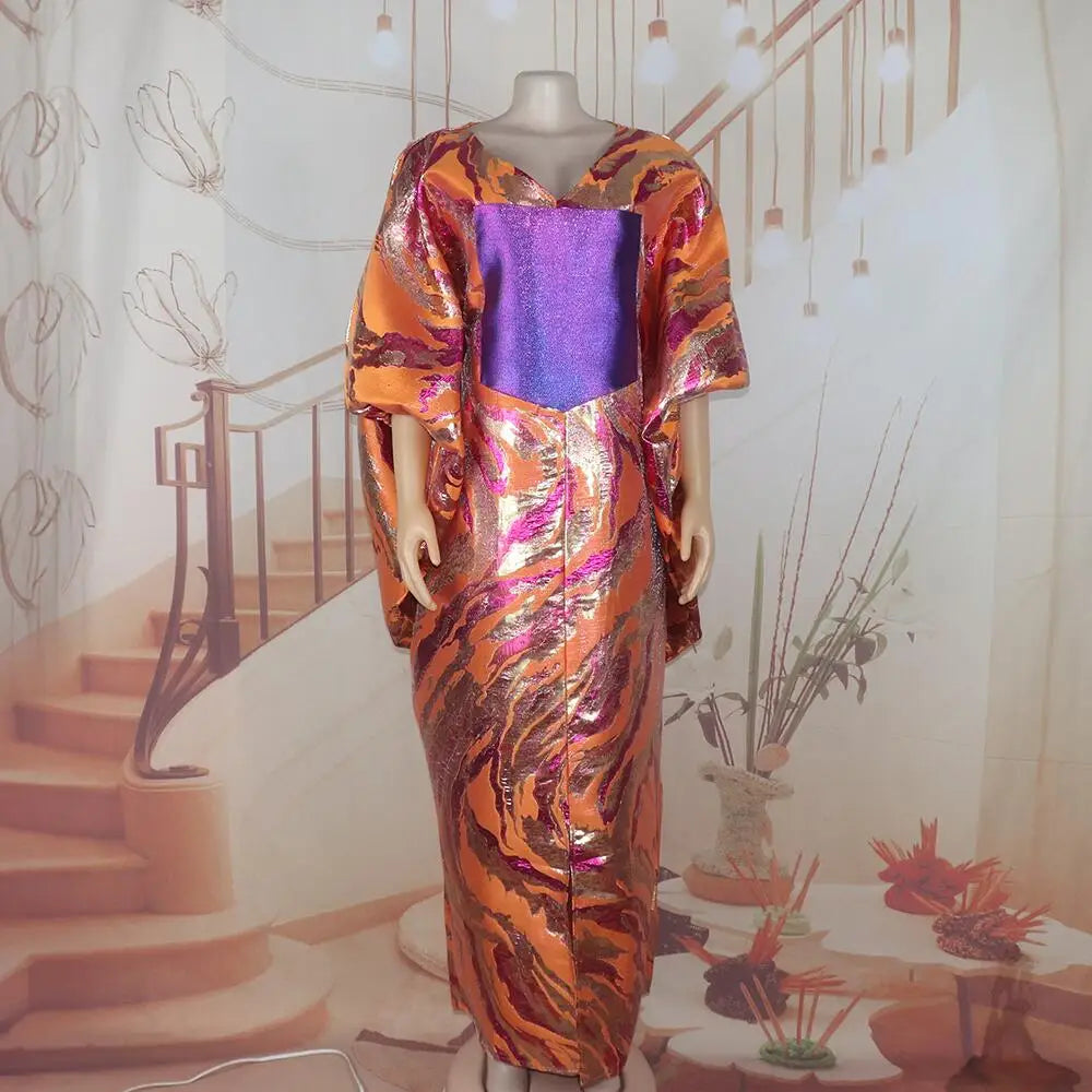 Luxurious african dresses for woman  jacquard fabric african dresses  church african dresses for woman party