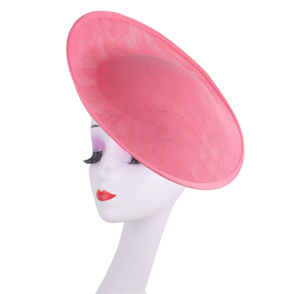30CM Round Fascinator Base Supplies DIY Hair Accessories Make Millinery Cap Fabric For Women Wedding Fascinator Hat Formal Event
