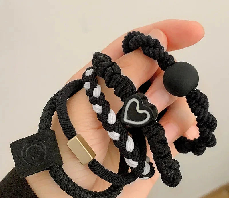 10-Piece Women’s Elastic Hair Ring Set – Soft No-Snag Bands
