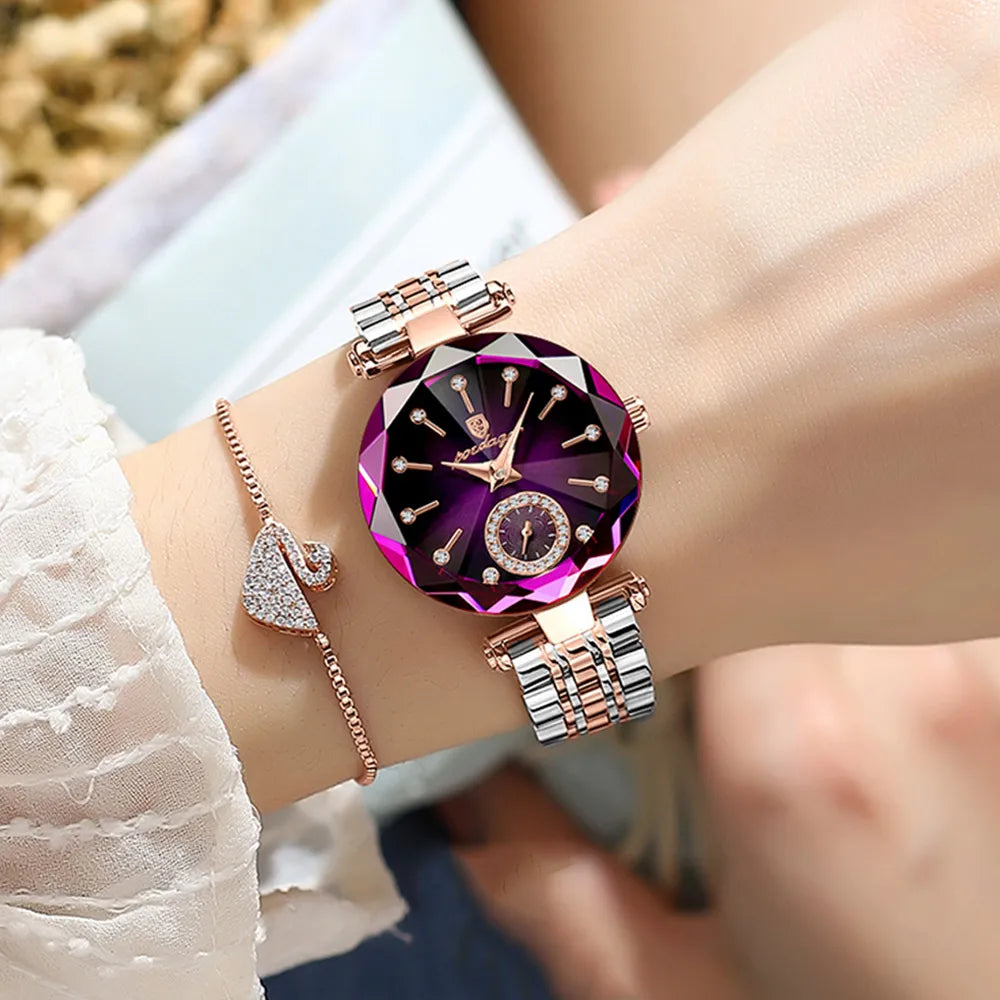 Luxury Elegant Ladies Wristwatch Waterproof Stainless Steel Watch for Woman Simple Casual Dress Women's Quartz Watches