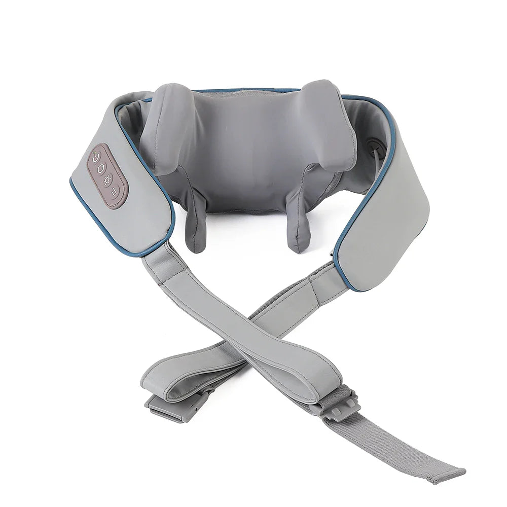 Wireless Neck And Back Massager Neck And Shoulder Kneading Massage Shawl Neck Cervical Relaxing Trapezius Massager