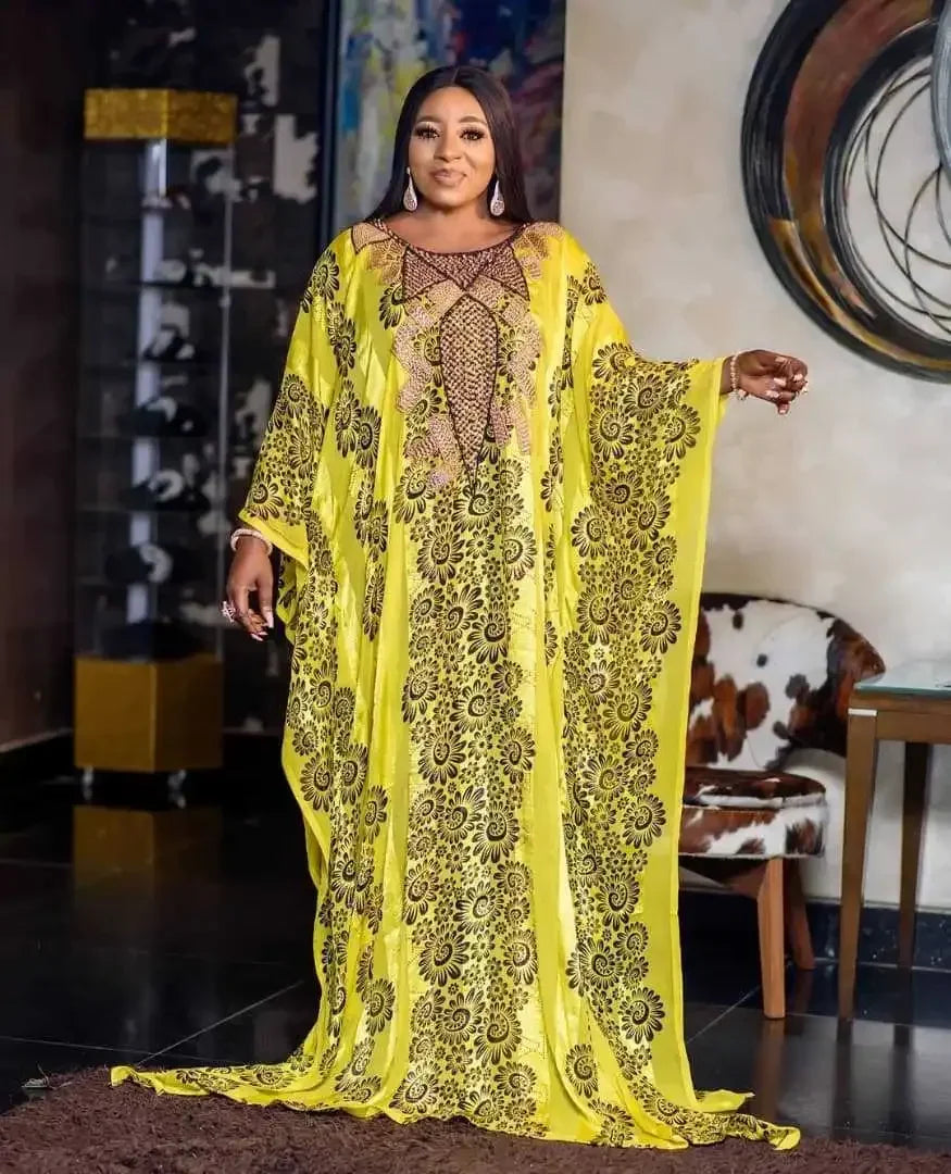 Customized African Dresses for Women 2025 Fall Long Maxi Dress African Clothes Dashiki Sexy Abaya Dubai Boubou Robe Africaine Fe