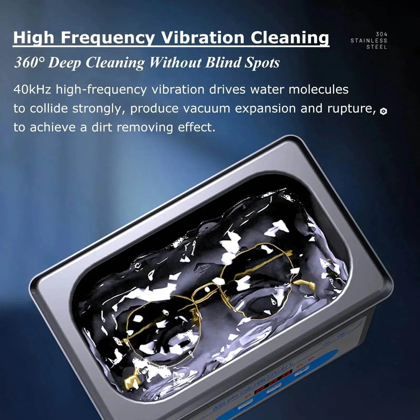 800ml Ultrasonic Jewelry Cleaner