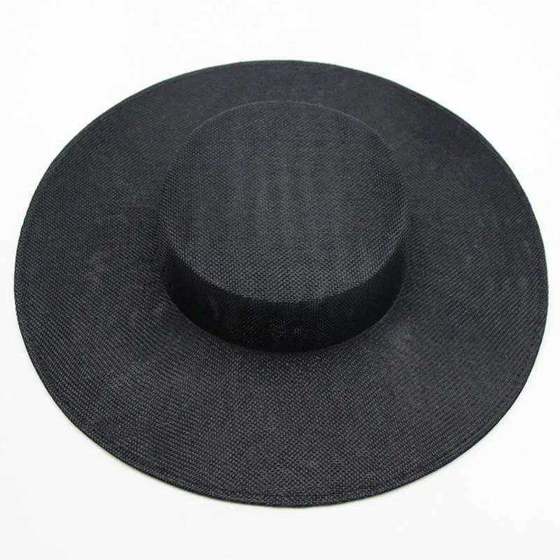 Ladies Fascinators Millinery Hat Base Party Wedding Fake Sinamay Hat Wide Brim DIY Kentucky Derby Headpiece Hair Accessories
