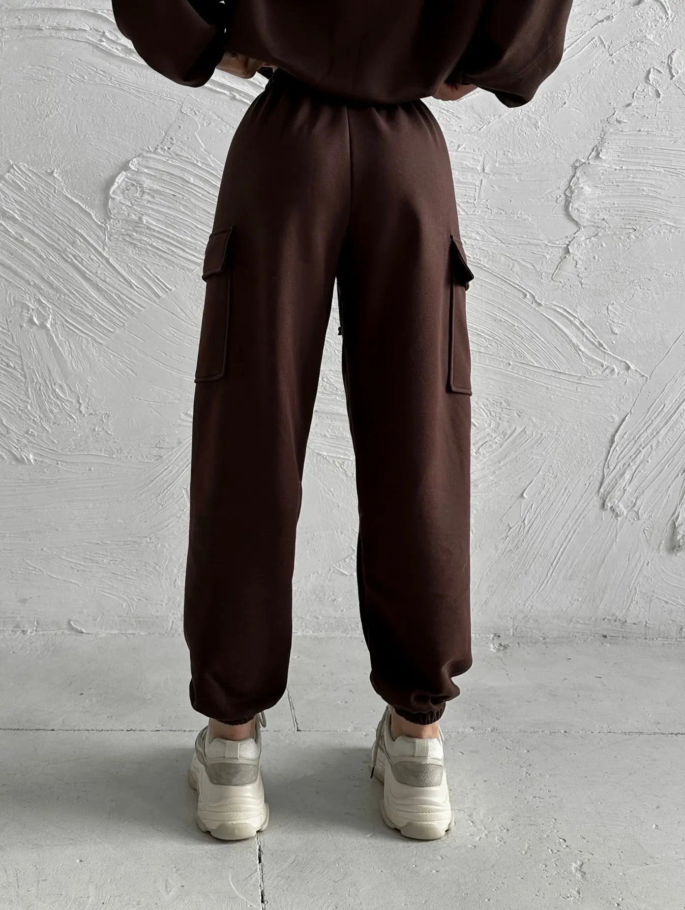 Hoodies Suit Winter Autumn Solid Casual Tracksuit Women Fleece 2 Pieces Set Sports Sweatshirts Pullover Jogger Sweatpants Outfit