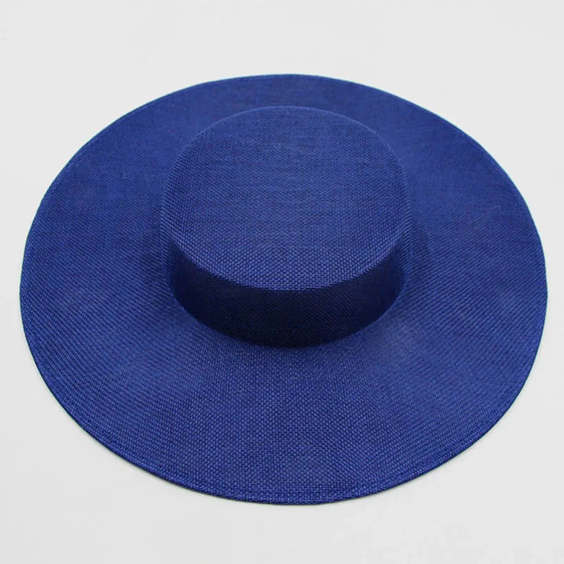 Ladies Fascinators Millinery Hat Base Party Wedding Fake Sinamay Hat Wide Brim DIY Kentucky Derby Headpiece Hair Accessories