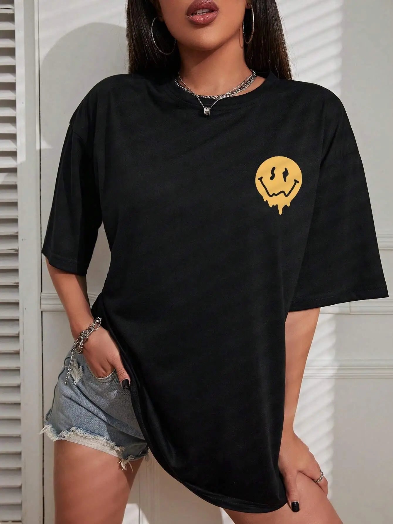 Do What Makes You Happy Oversized T-Shirt - Cotton Streetwear Tee