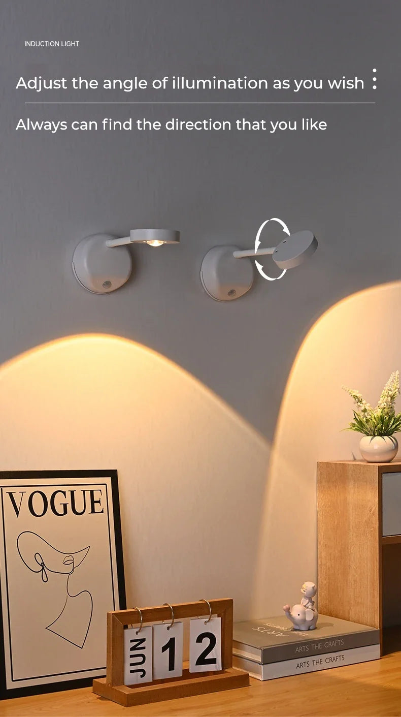 Rechargeable Picture Light with Remote – 3-Colour LED Wall Spotlight