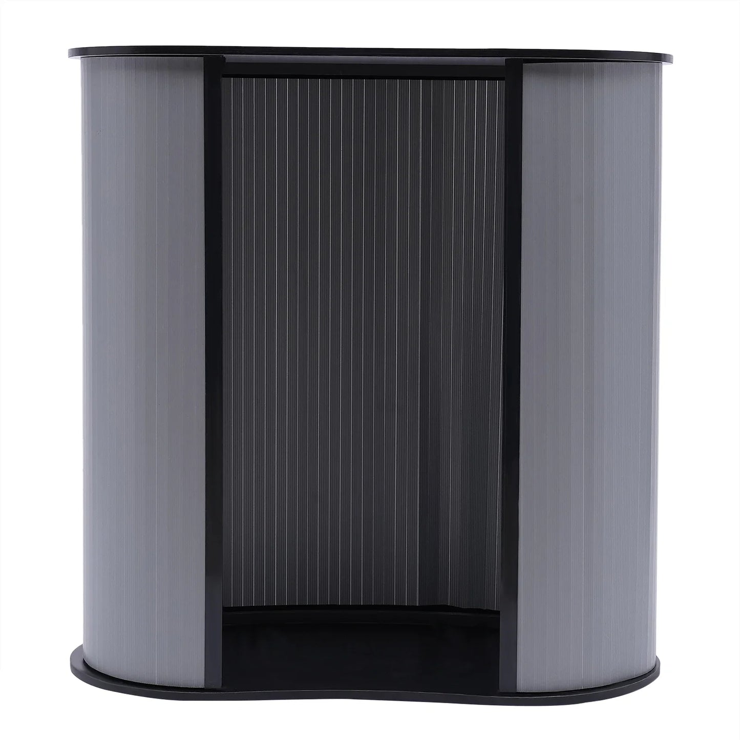 Front Desk Portable Exhibition Stand Plastic + Wood Podium Trade Show Table Counter Reception Desk