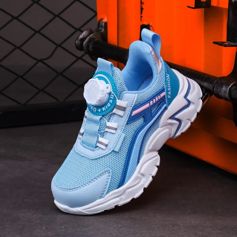 New Children Sports Shoes Boy Sneaker Black Mesh Summer Breathable Kids Casual Shoes Boy Running Tennis Running Sneaker