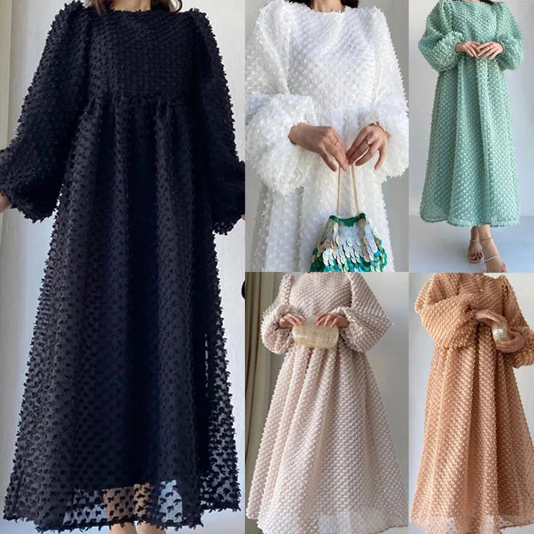Women White Maxi Dress Party Vestidos Lantern Sleeve Sexy The Middle East Beach Elegant Summer New Long Dresses Prom Dress