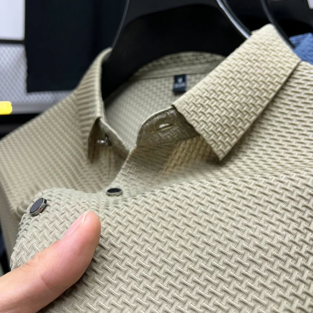 Summer Men Short Sleeved T-shirts Cool and Breathable POLO Shirt