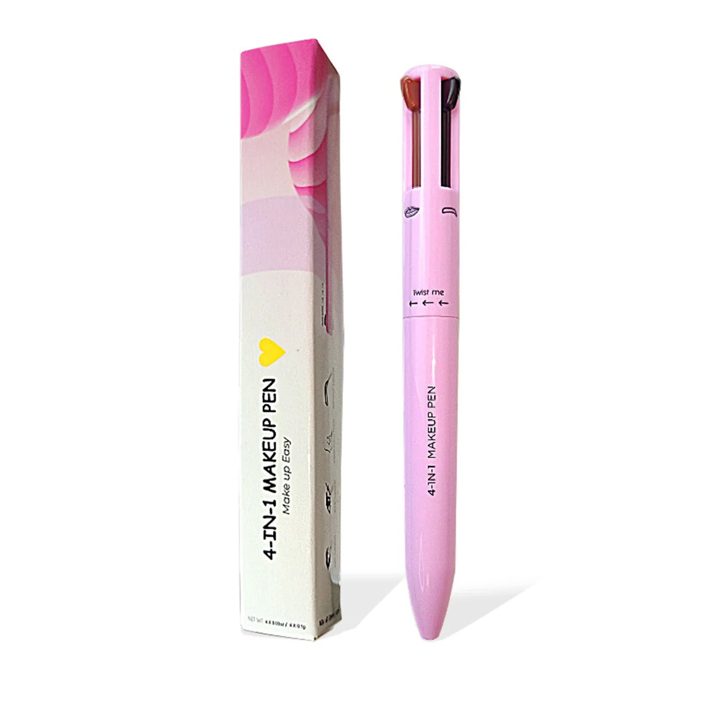 4-in-1 Makeup Pen Eye Liner Lip Liner Highlighter Long Lasting Eye Makeup Beauty Tool for Facial Cosmetics Supplies