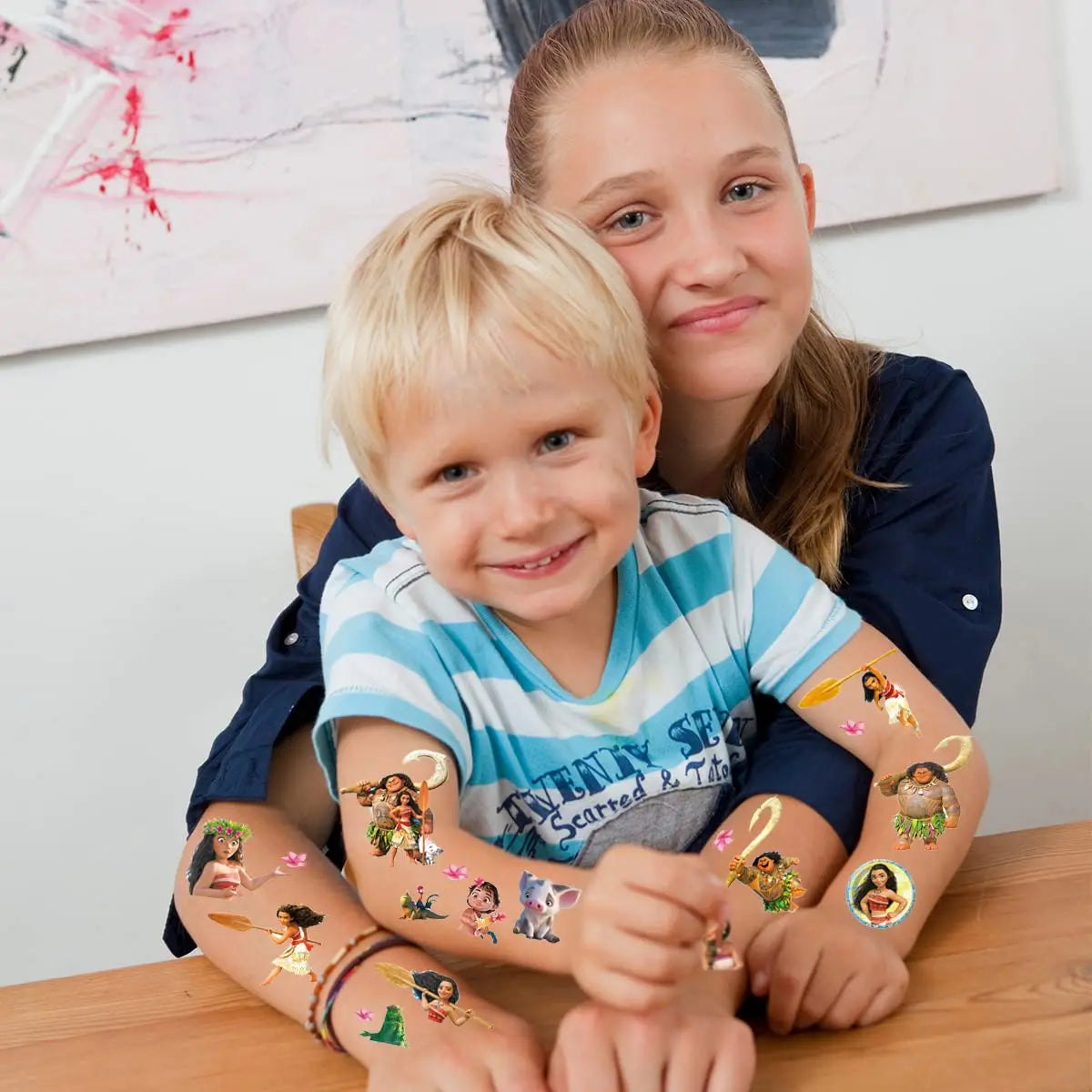Moana Maui Simea Temporary Tattoo Stickers Party Favors Gifts Goodie Bag Fillers for Kids Birthday Party Supplies Baby Shower