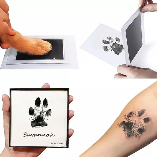 Non-Toxic Pet Paw Print Ink Kit - Clean Touch Cat & Dog Keepsake