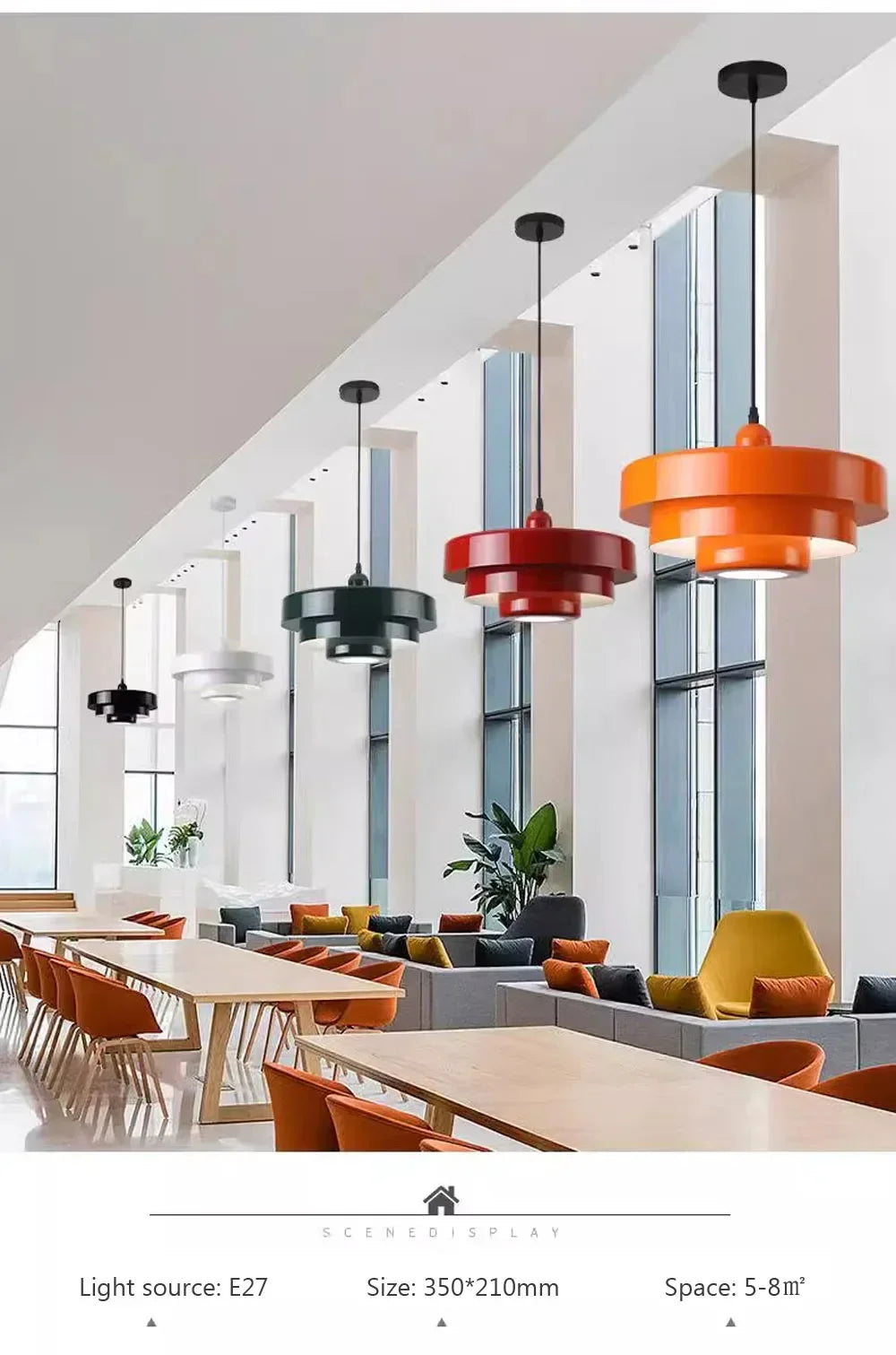Nordic Pendant Light – Modern Aluminum Ceiling Lamp for Home & Dining