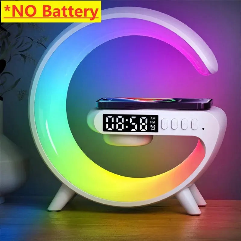 Wireless Charger Pad &  Night Light Lamp Alarm Clock