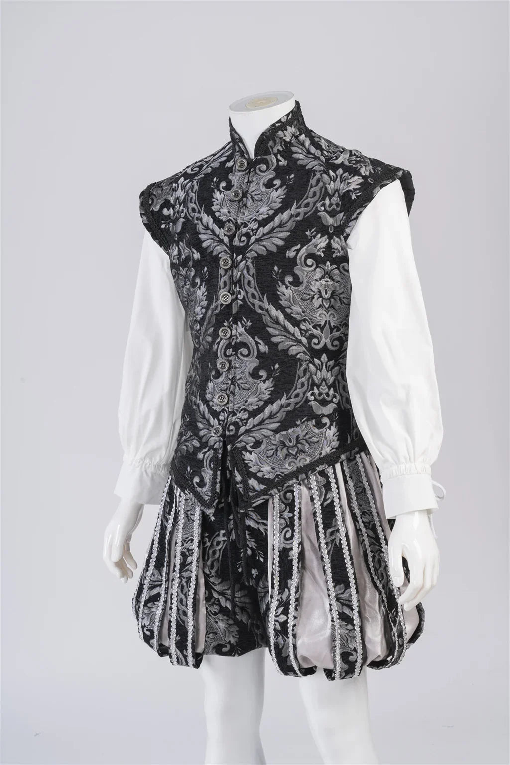 15th Century Renaissance Tudor King Prince Costume Vest & Pants Set – Elizabethan Outfit