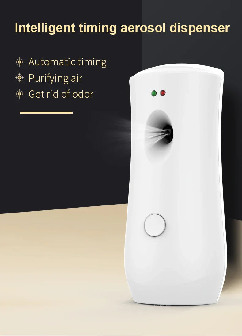 Aerosol Dispenser Air Freshener Fragrance Aerosol Spray Dispenser Car Household Wall-mounted Automatic Adjustable Aroma Diffuser