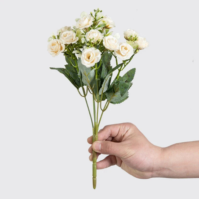 15 Head 5 Fork Silk Rose  Decoration